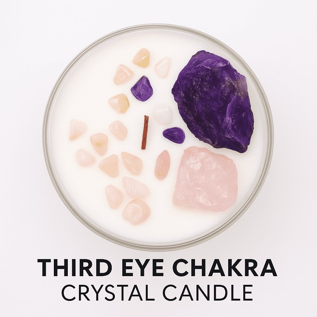 Chakra Crytsal Candle - Third Eye