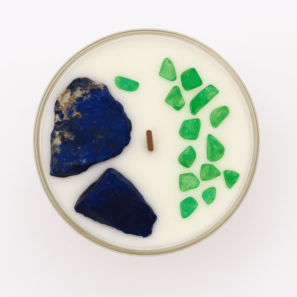 Chakra Crytsal Candle - Throat